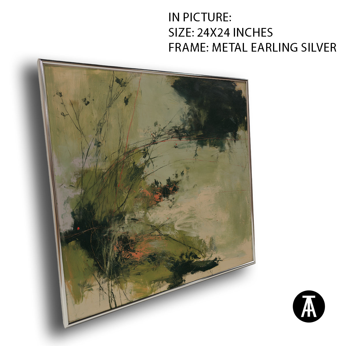 Artwork in Metal Earling Silver Frame