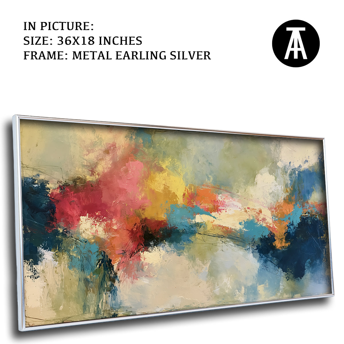 Artwork in Metal Earling Silver Frame