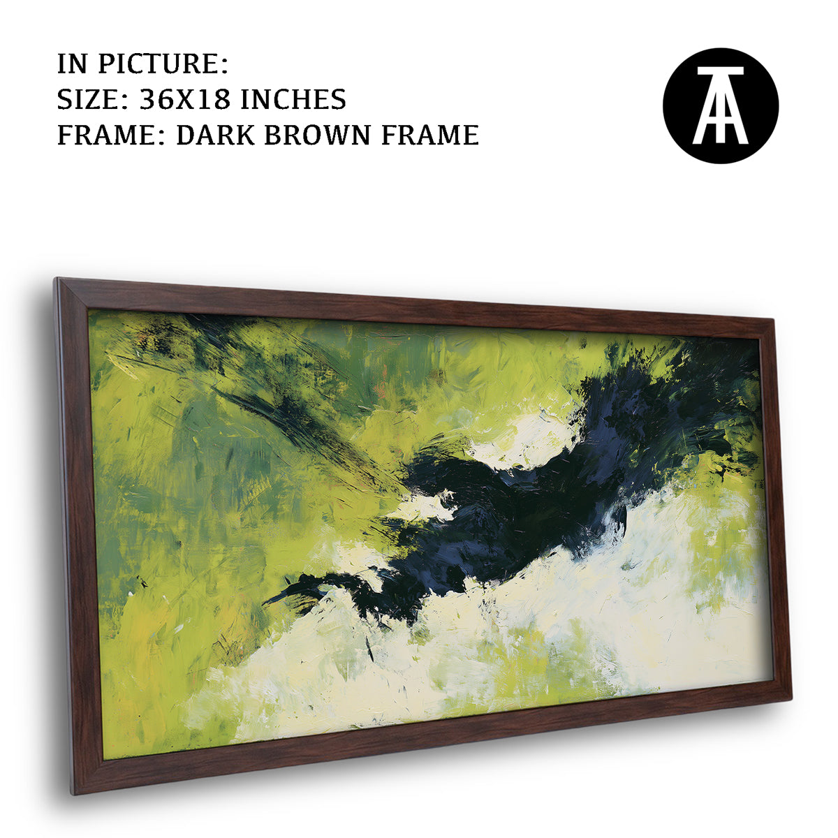 Artwork in Dark Brown Frame