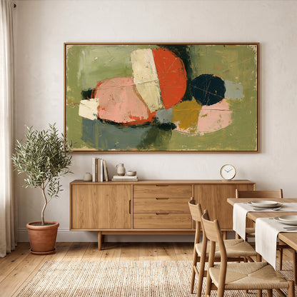 Abstract Painting in a Lifestyle Setting