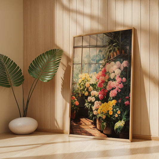Floral Painting in a Lifestyle Setting