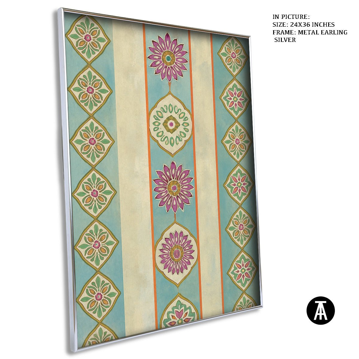 Artwork in Metal Earling Silver Frame