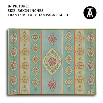 Artwork in Metal Champagne Gold Frame