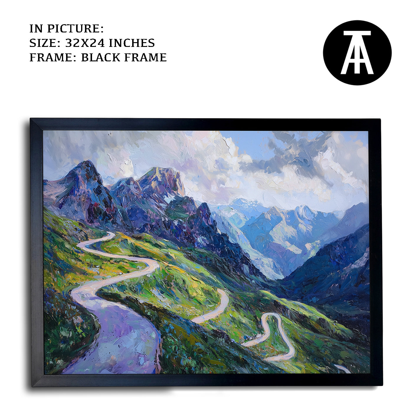 Artwork in Metal Earling Silver Frame