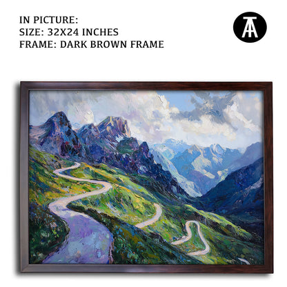 Artwork in Metal Champagne Gold Frame