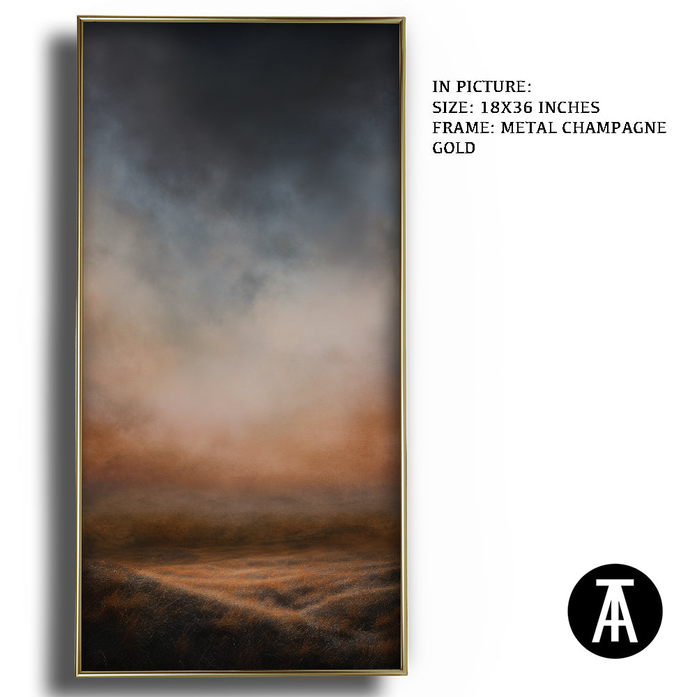 Artwork in Metal Champagne Gold Frame