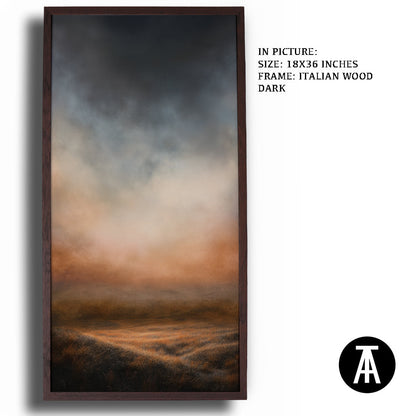 Artwork in Dark Wood Frame
