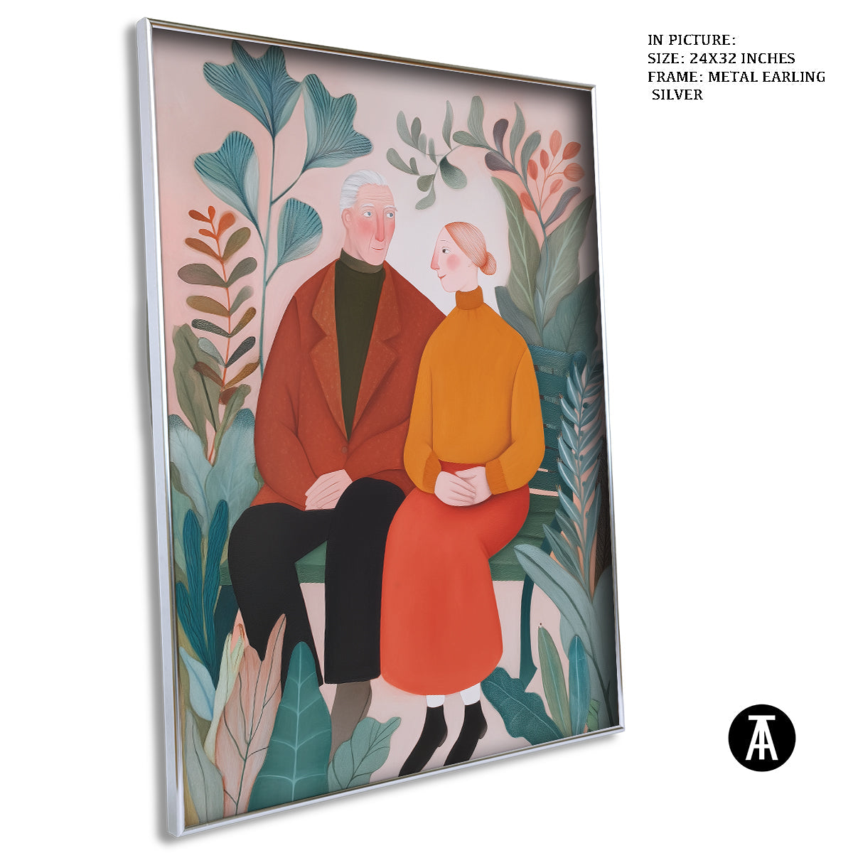 Artwork in Metal Earling Silver Frame