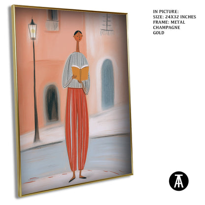 Artwork in Metal Champagne Gold Frame