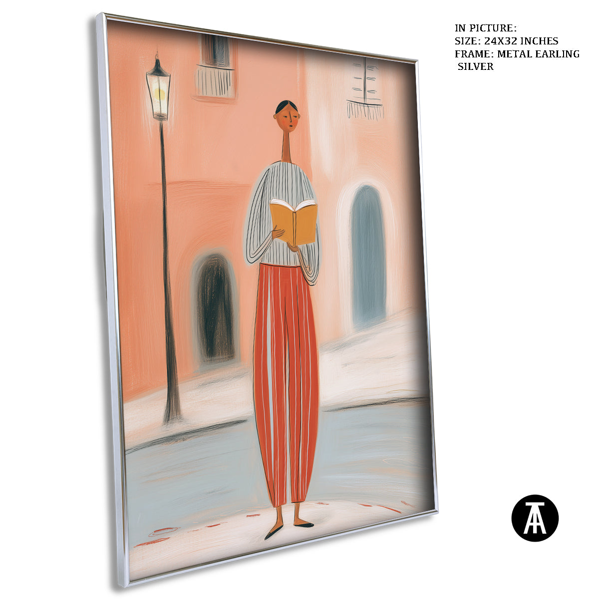 Artwork in Metal Earling Silver Frame