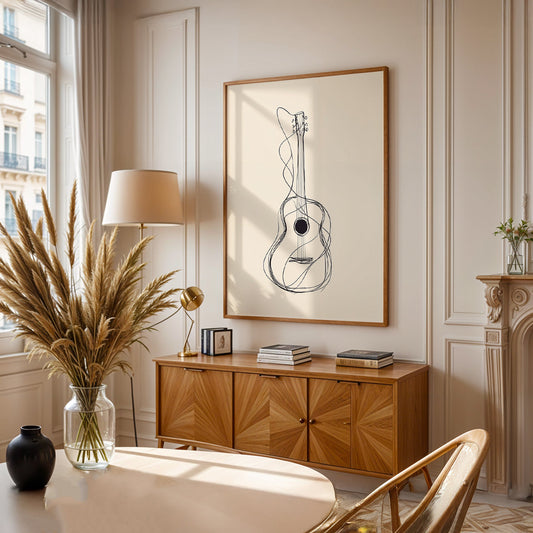 Minimalist Painting in a Lifestyle Setting