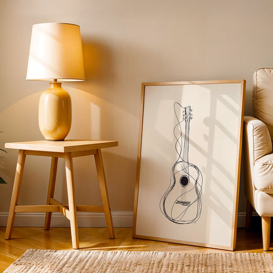 Minimalist Artwork in a Lifestyle Setting
