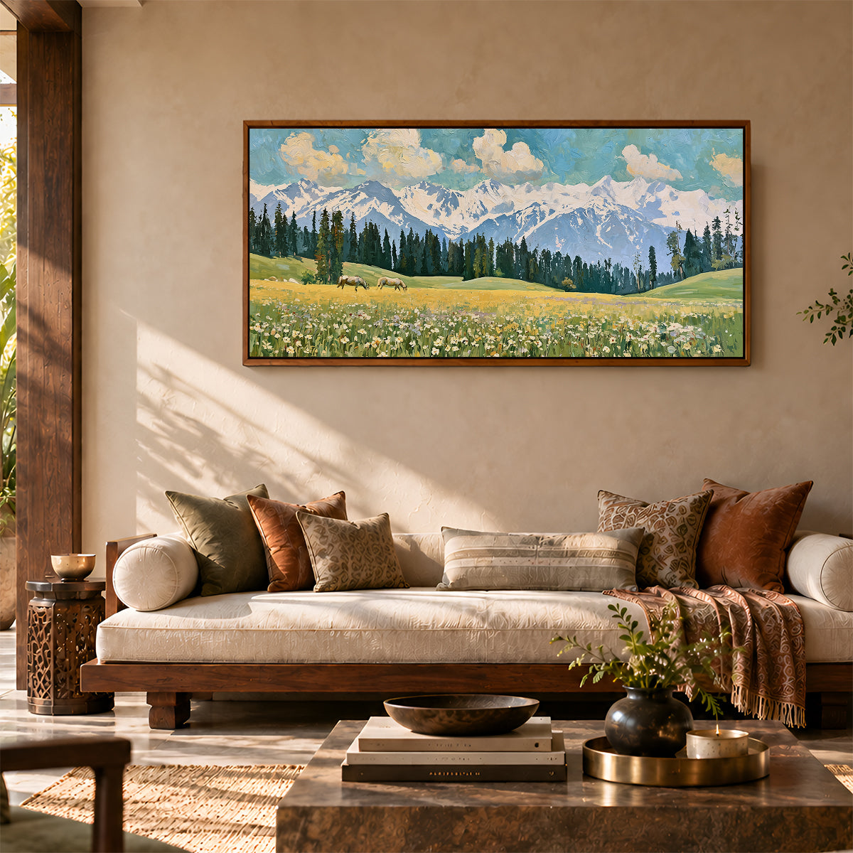 Indian Artwork in a Lifestyle Setting