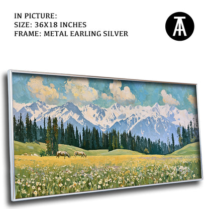 Artwork in Metal Earling Silver Frame