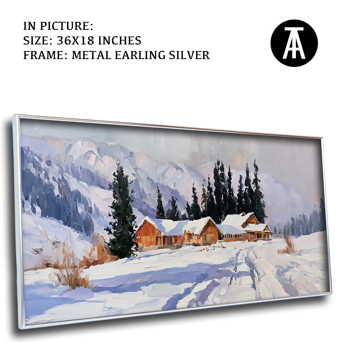 Artwork in Metal Earling Silver Frame