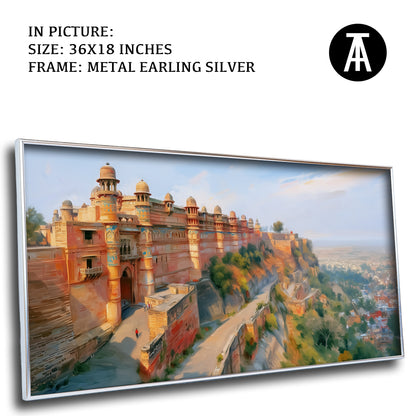 Artwork in Metal Earling Silver Frame