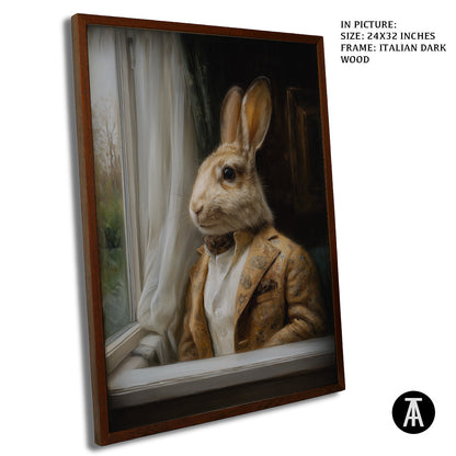 Artwork in Dark Wood Frame