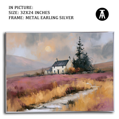 Artwork in Metal Earling Silver Frame