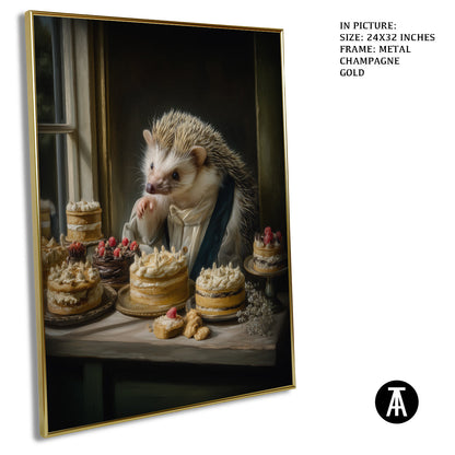 Artwork in Metal Champagne Gold Frame