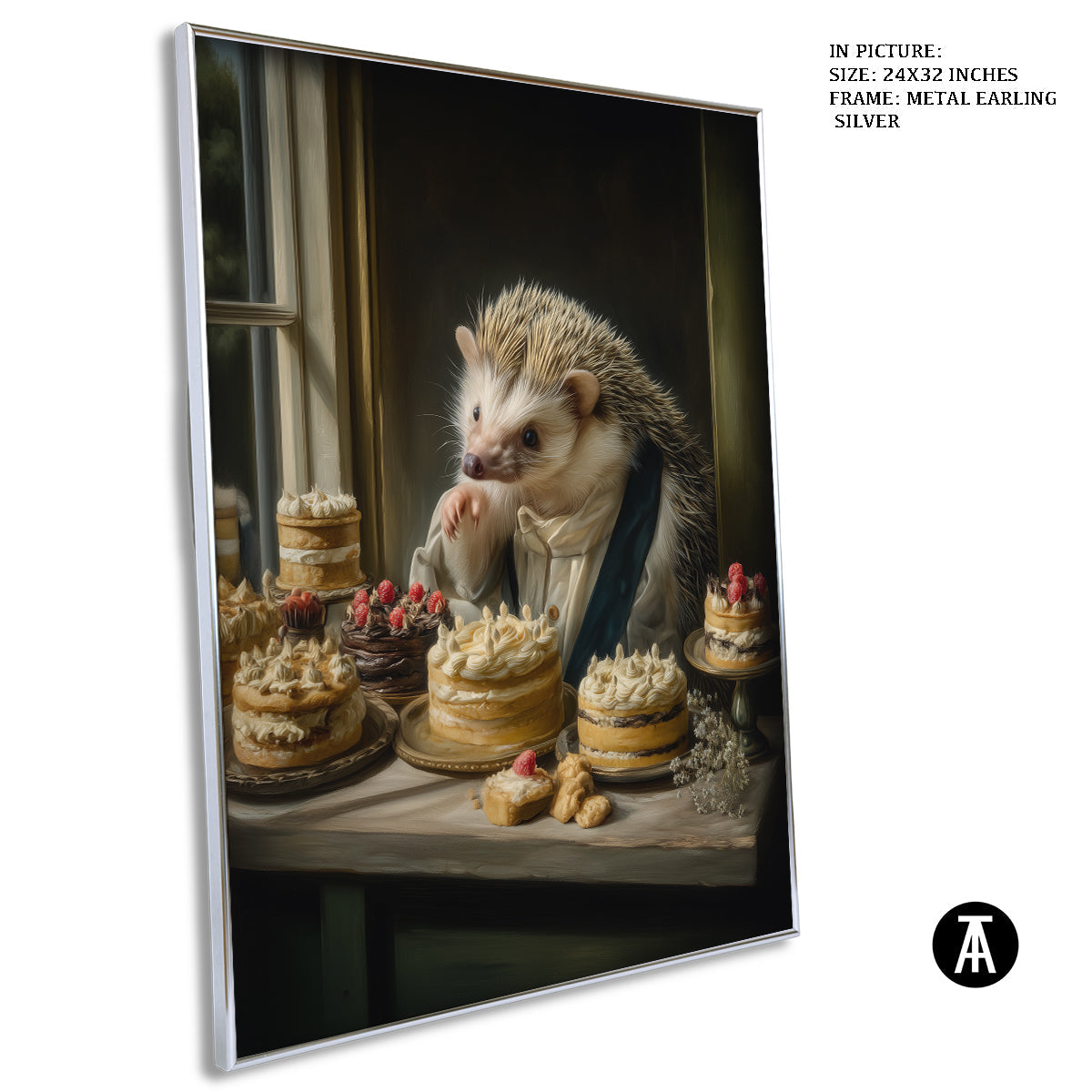 Artwork in Metal Earling Silver Frame