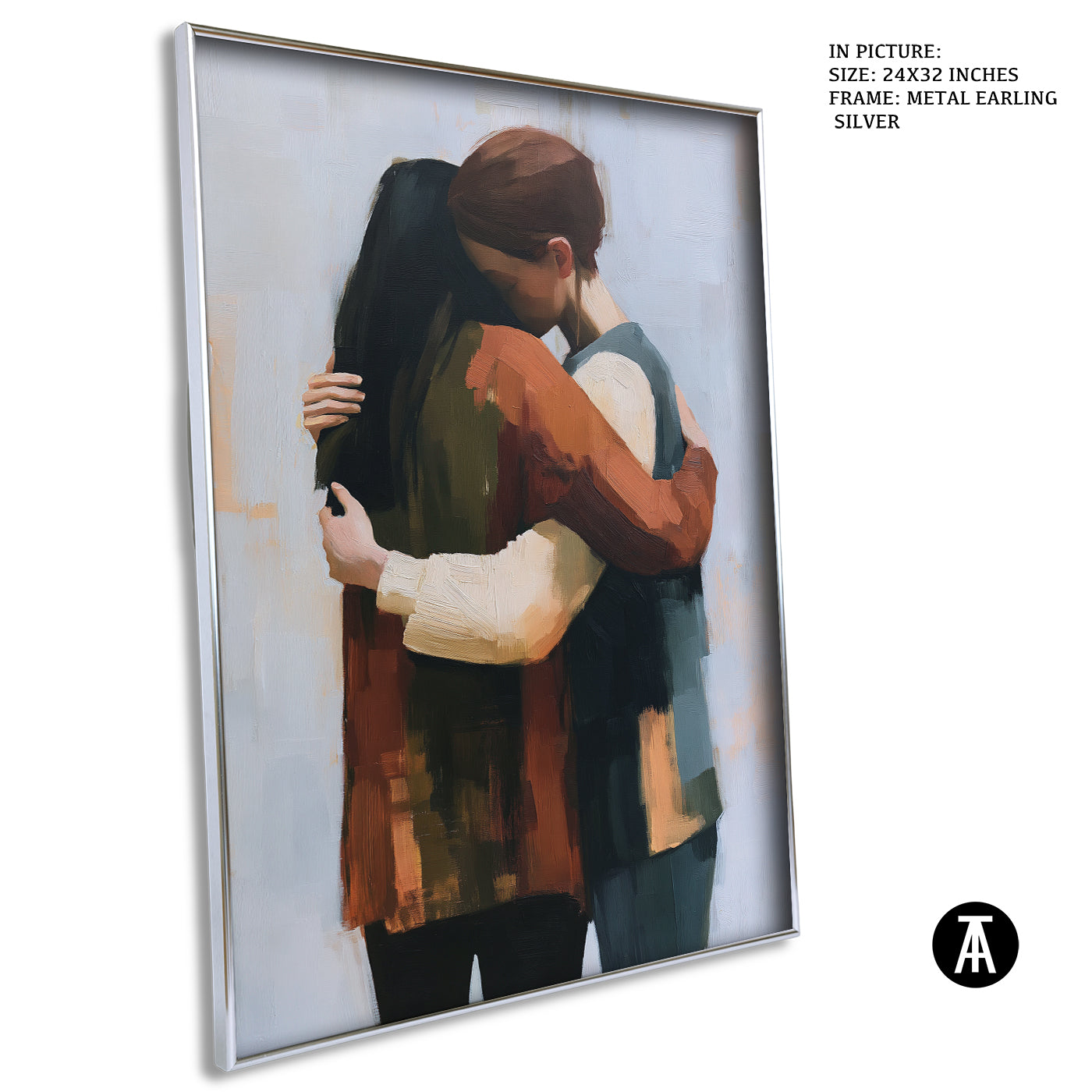 Artwork in Metal Earling Silver Frame