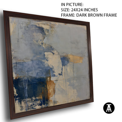 Artwork in Dark Brown Frame