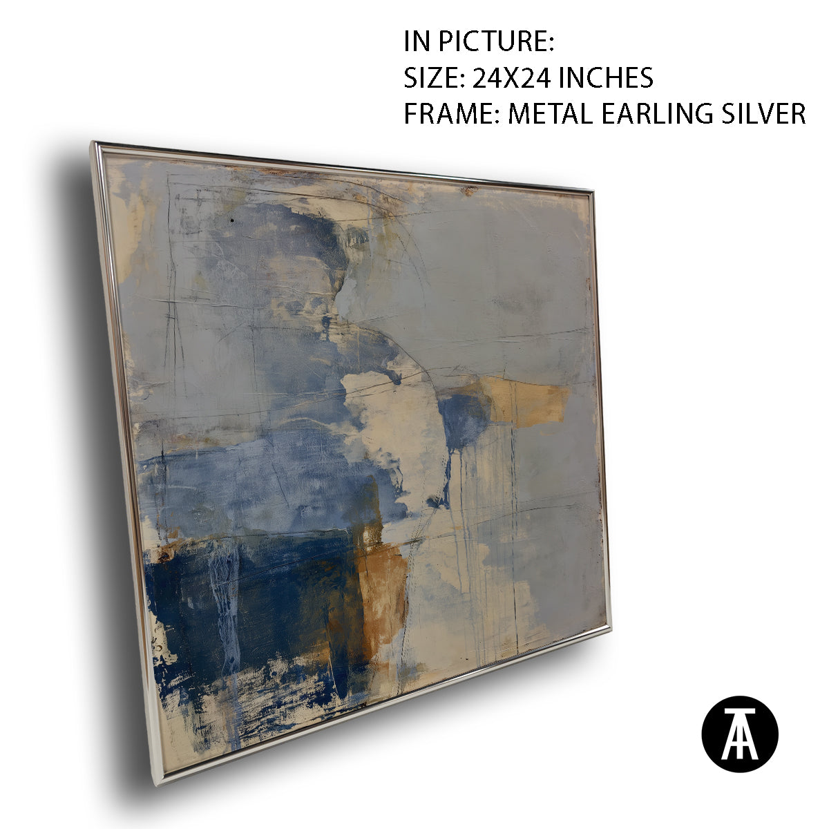 Artwork in Metal Earling Silver Frame