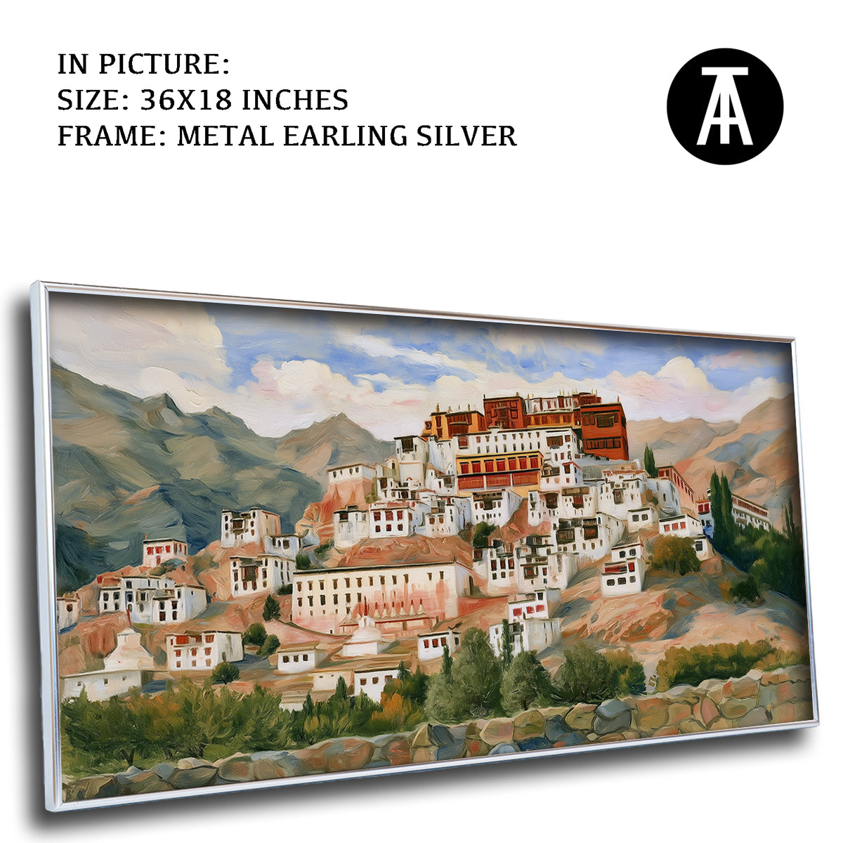Artwork in Metal Earling Silver Frame