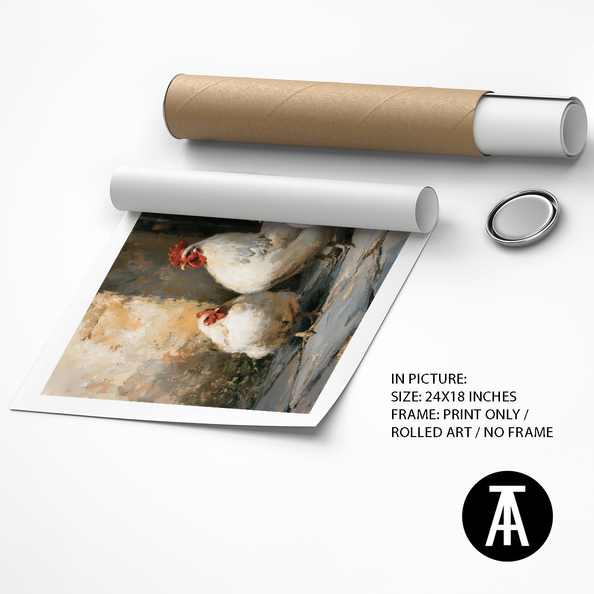 Artwork as Print Only or Rolled Art
