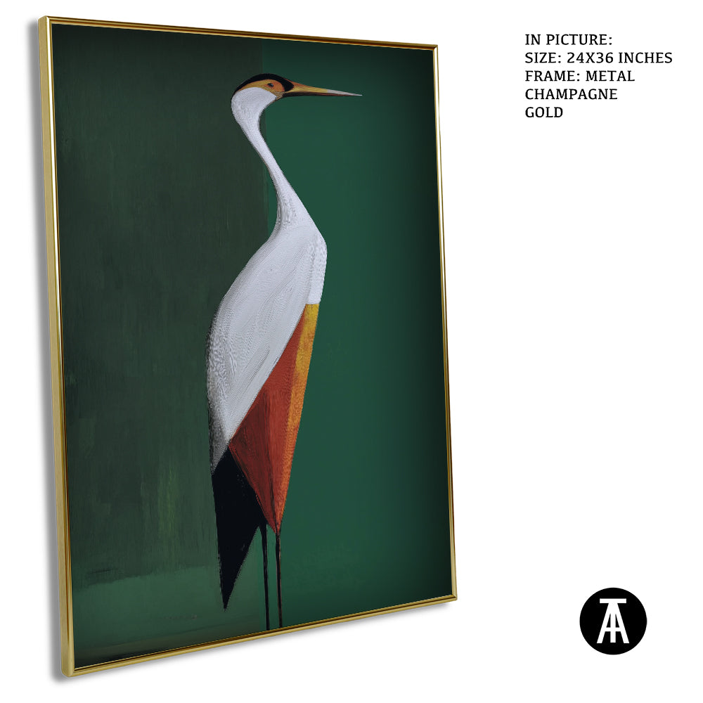 Artwork in Metal Champagne Gold Frame