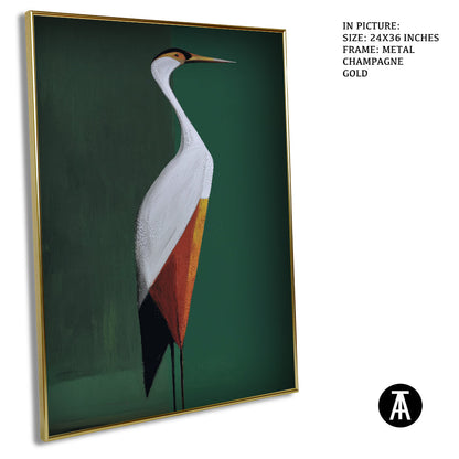 Artwork in Metal Champagne Gold Frame