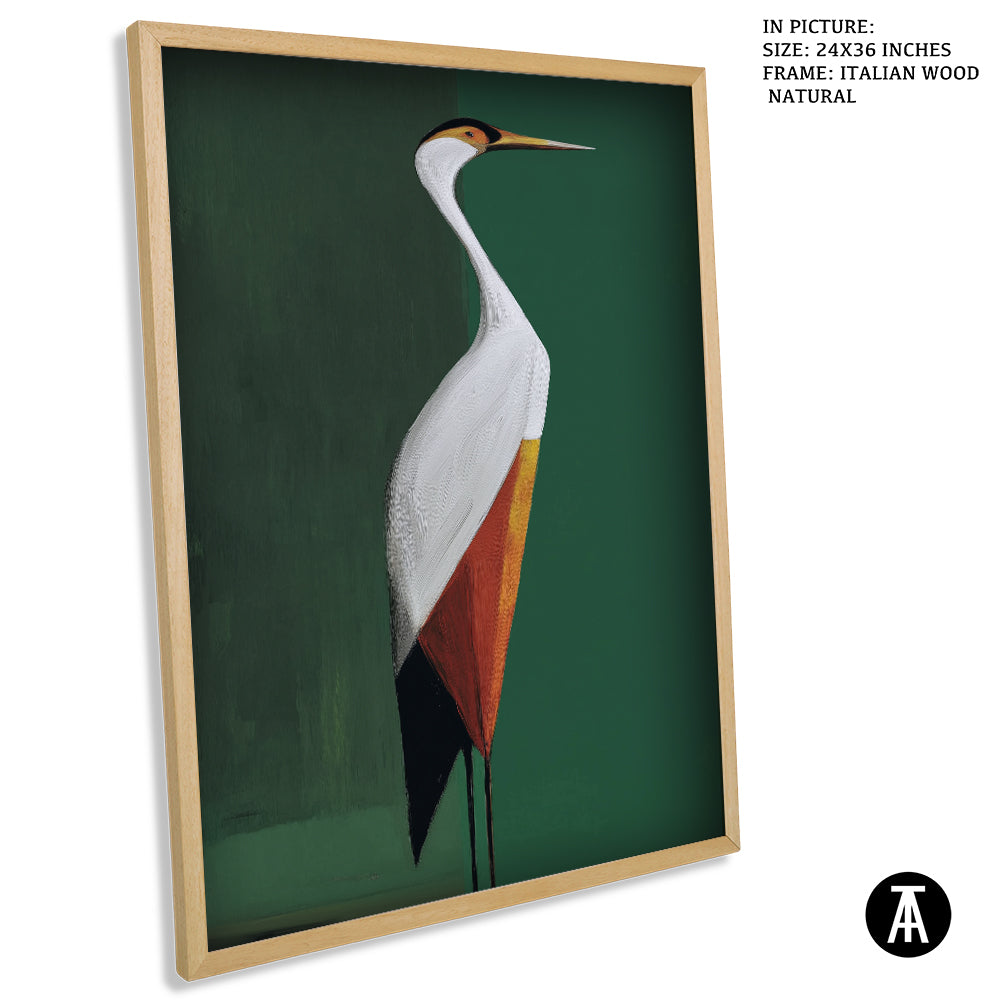 Artwork in Natural Wood Frame