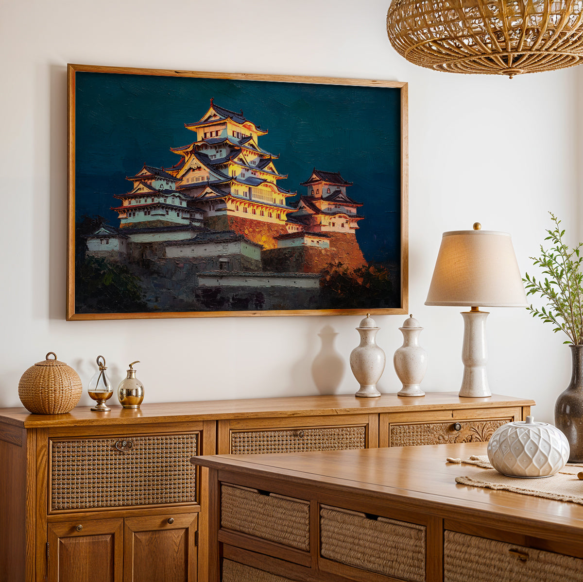 Japanese Painting in a Lifestyle Setting