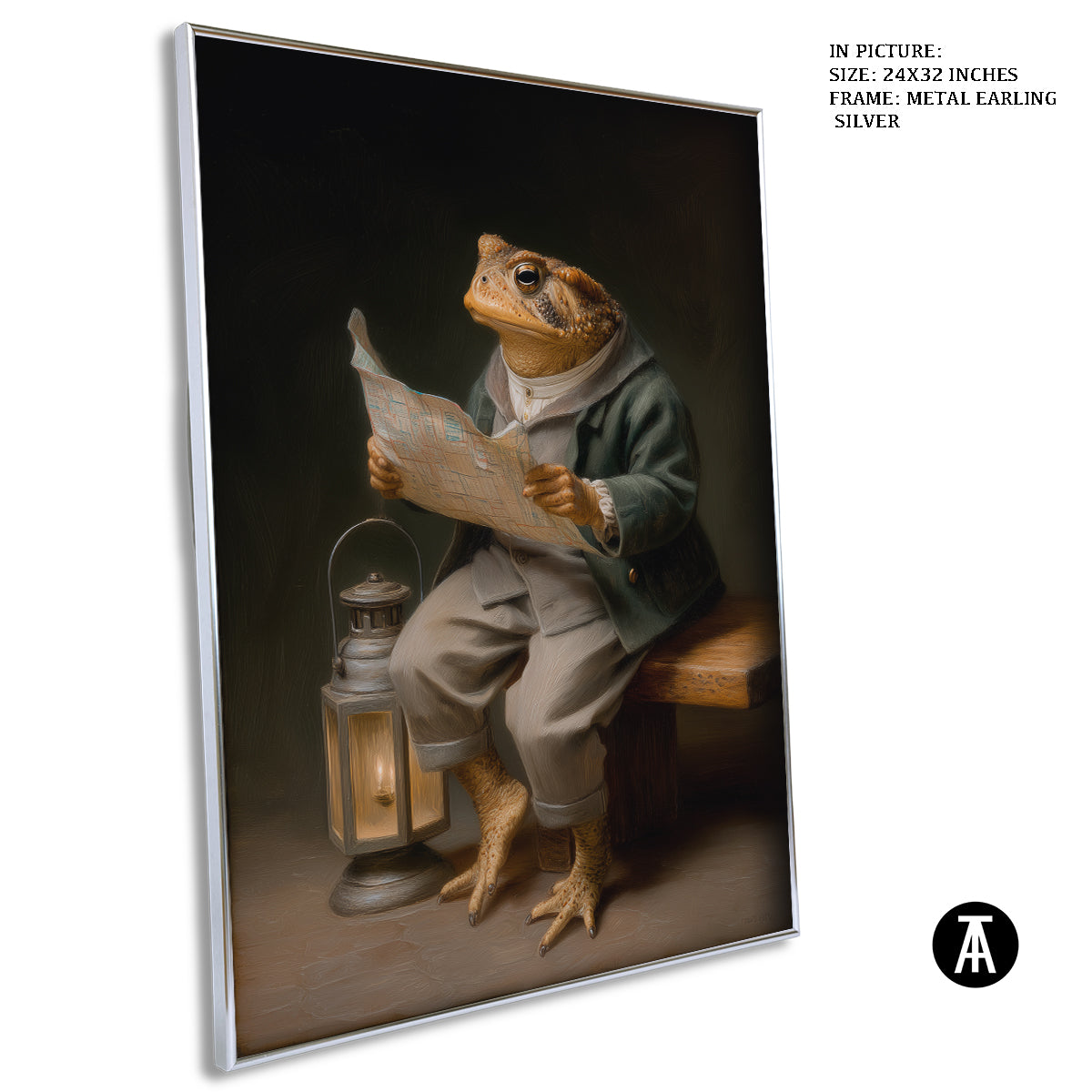 Artwork in Metal Earling Silver Frame