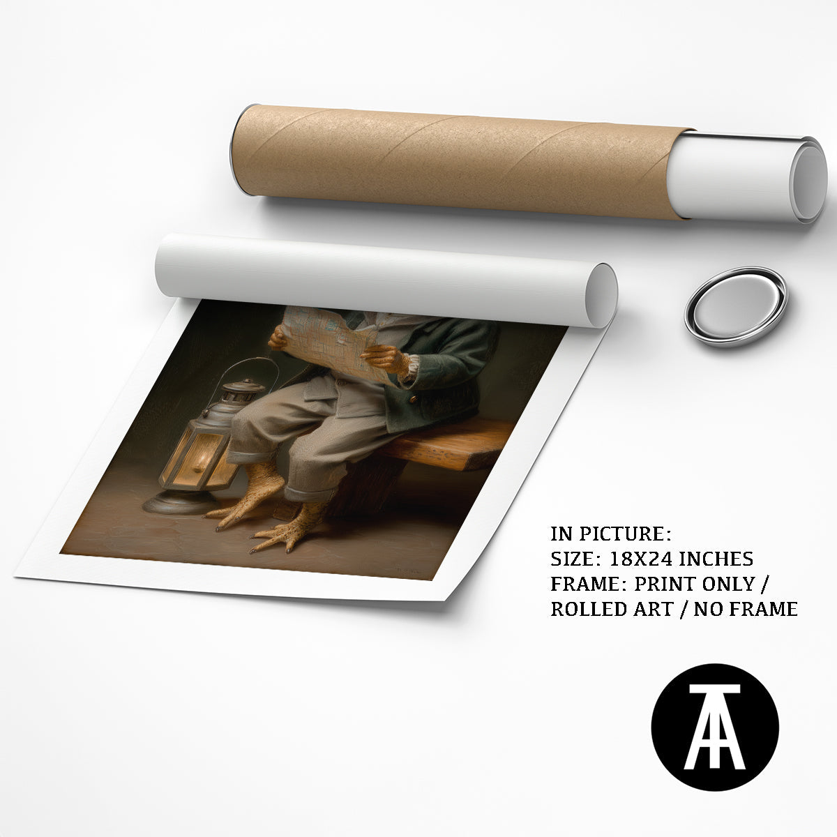 Artwork as Print Only or Rolled Art