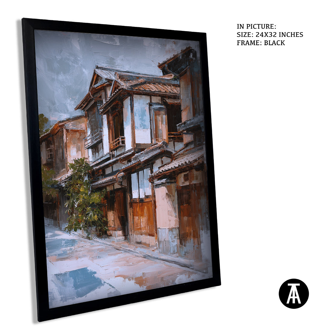 Sample Artwork in Black Frame