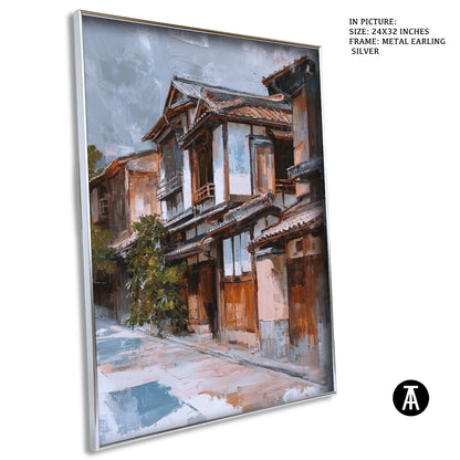 Sample Artwork in Earling Silver Metal Frame