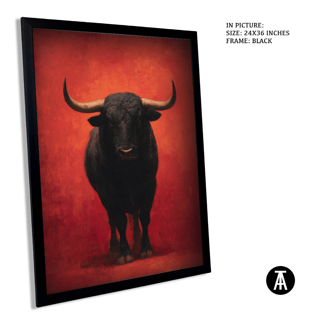 Sample Artwork in Black Frame