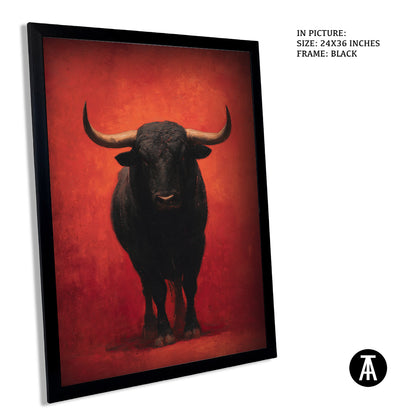 Sample Artwork in Black Frame