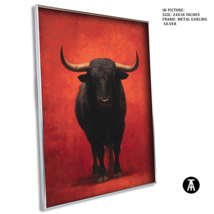 Sample Artwork in Earling Silver Metal Frame