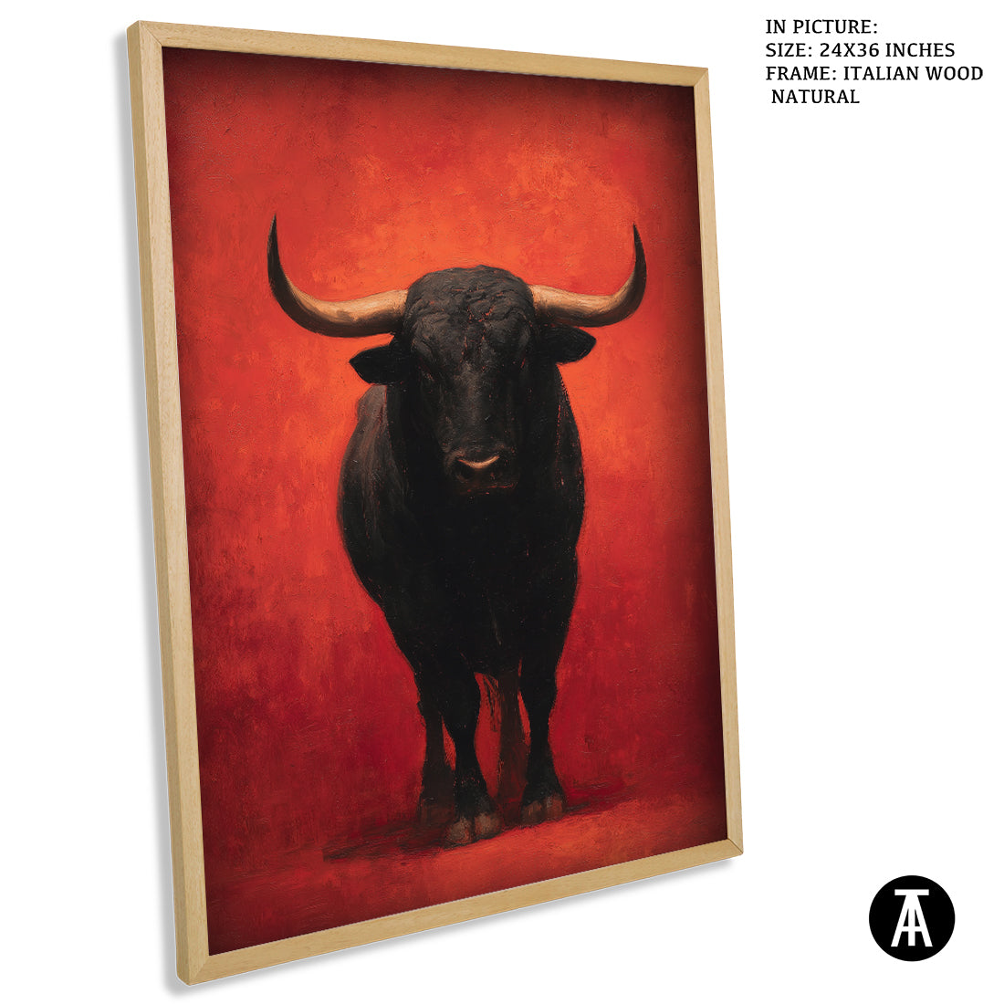 Sample Artwork in Italian Wood Framing Natural