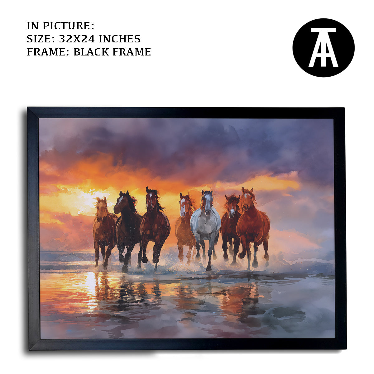 Artwork in Metal Earling Silver Frame