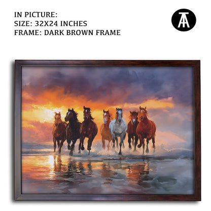 Artwork in Metal Champagne Gold Frame