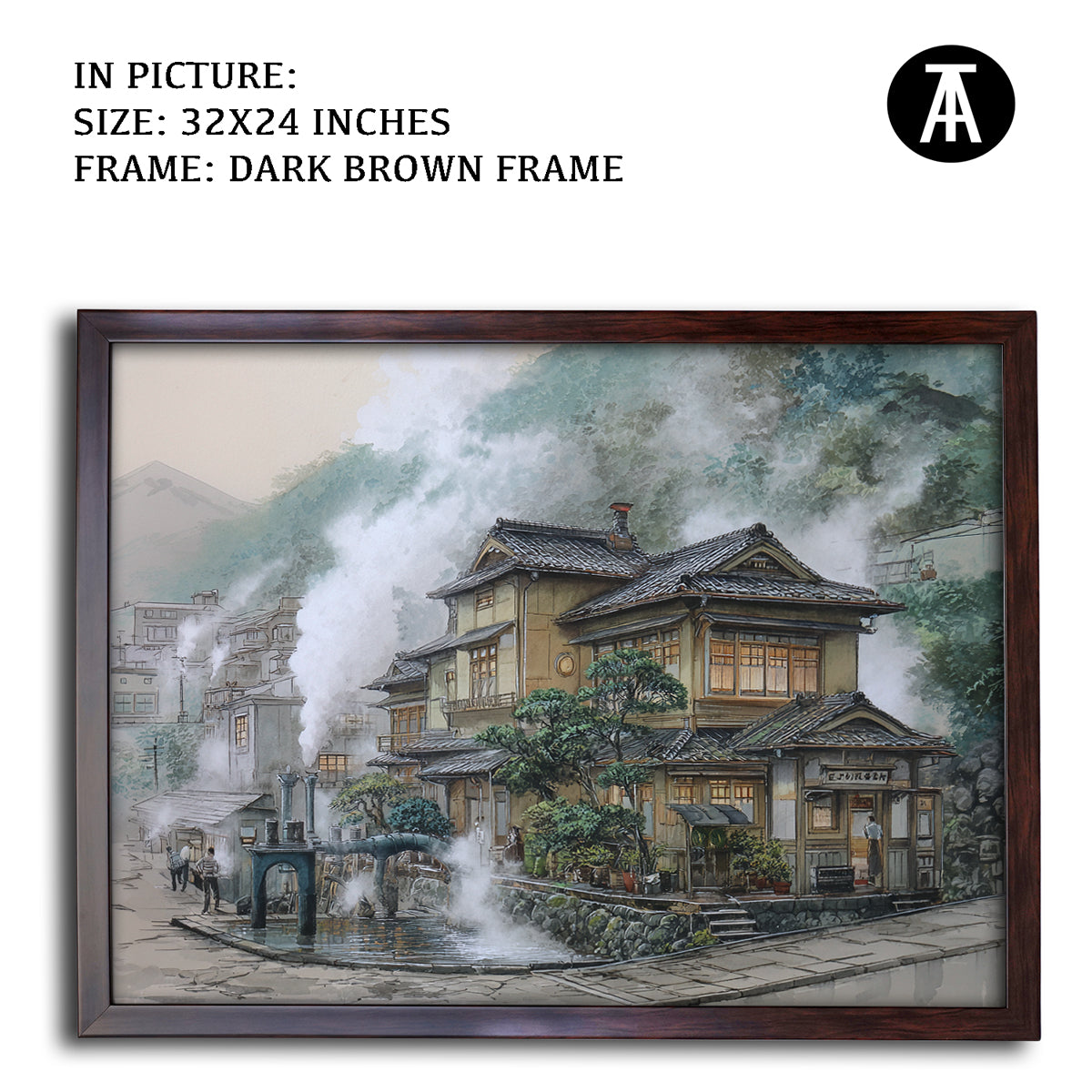 Artwork in Metal Champagne Gold Frame