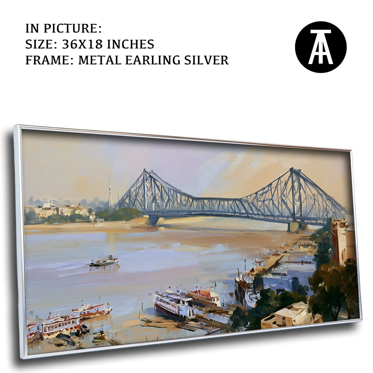 Artwork in Metal Earling Silver Frame