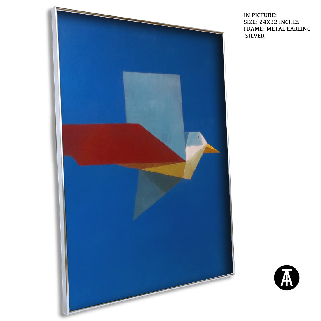 Artwork in Metal Earling Silver Frame