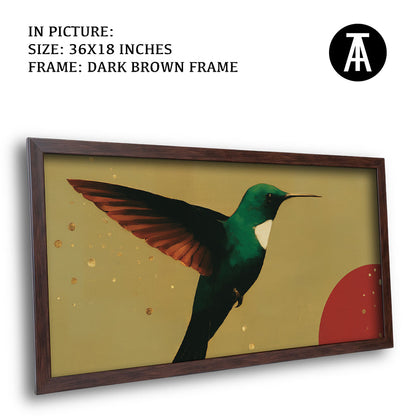 Artwork in Dark Brown Frame