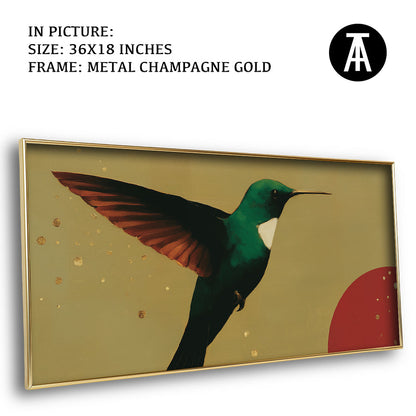 Artwork in Metal Champagne Gold Frame