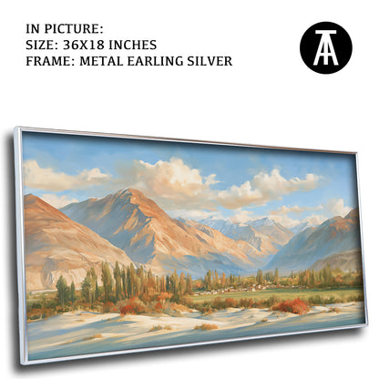 Artwork in Metal Earling Silver Frame