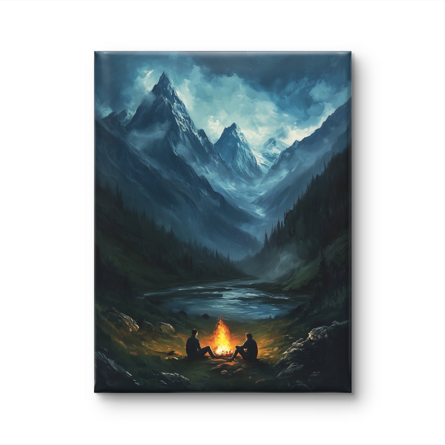 Bonfire Amongst The Alps By Alpine Dreams